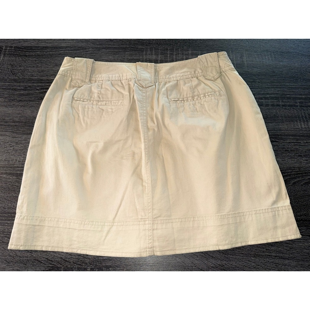 St Johns Bay Womens Khaki Stretch Skort Size 12 Gorpcore Utility Neutral NWOT - Picture 2 of 6